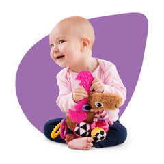 Lamaze Muffin the Moose on-the-go design makes travel more playful for babies
