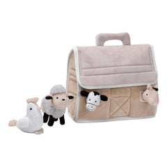 Lambs and Ivy Baby Farm Barn with four animals promotes imaginative play.