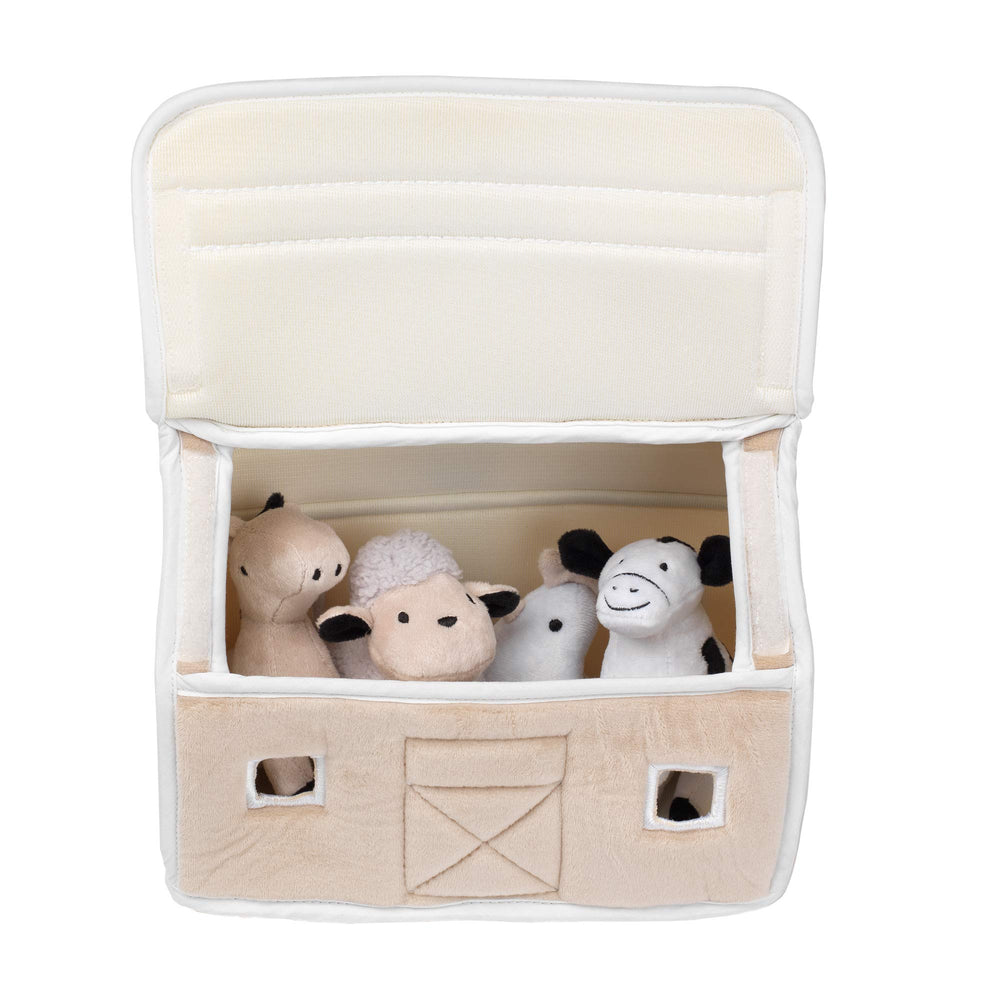 Lambs and Ivy horse plush close-up invites pretend play and motor skills.