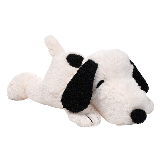 Lambs & Ivy Snoopy plush with creamy faux fur for gentle baby cuddles.