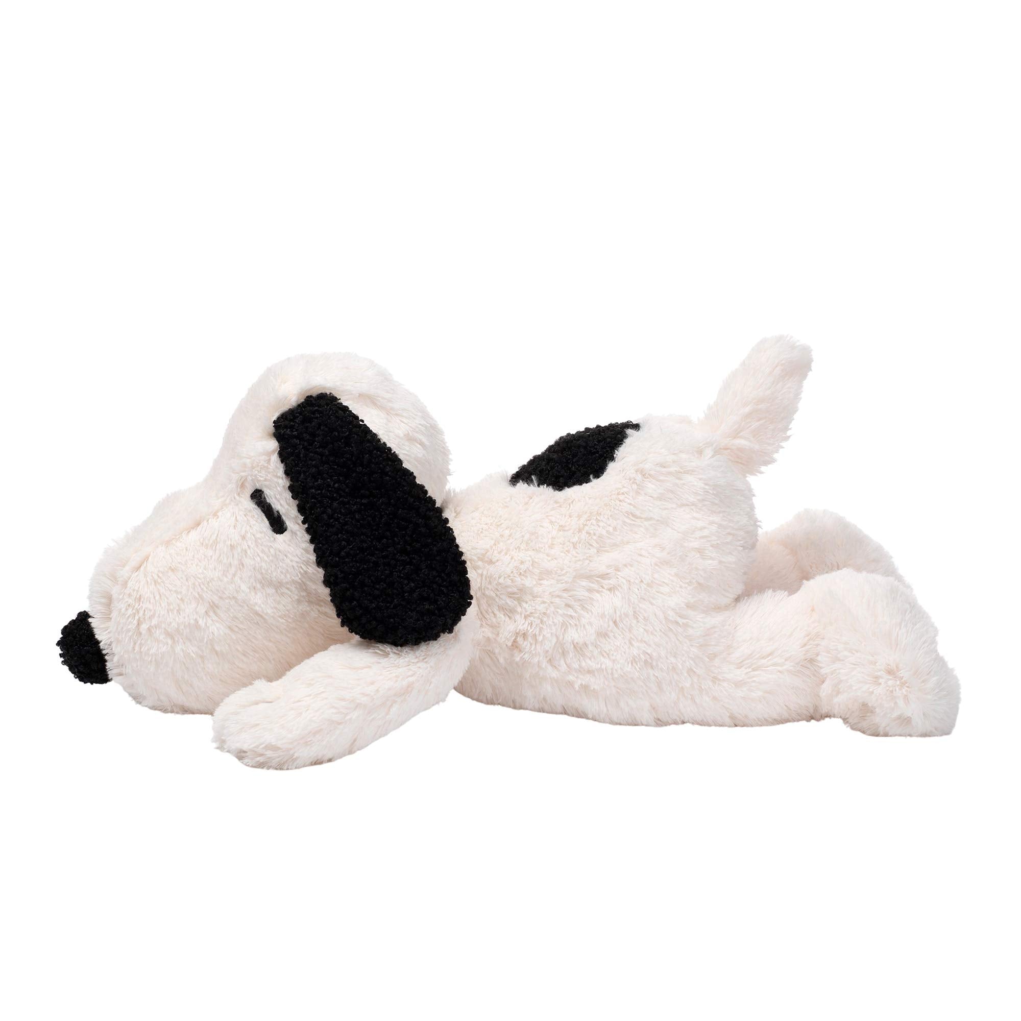 Lambs & Ivy Snoopy plush measures fifteen inches for easy cuddling.