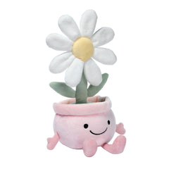 Daisy Dreams flower pot plush with arms and legs poseable for pretend play