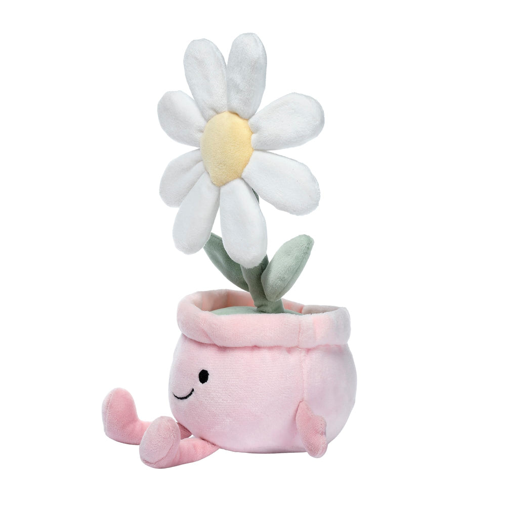 Soft velour texture of Lambs & Ivy Daisy Dreams plush