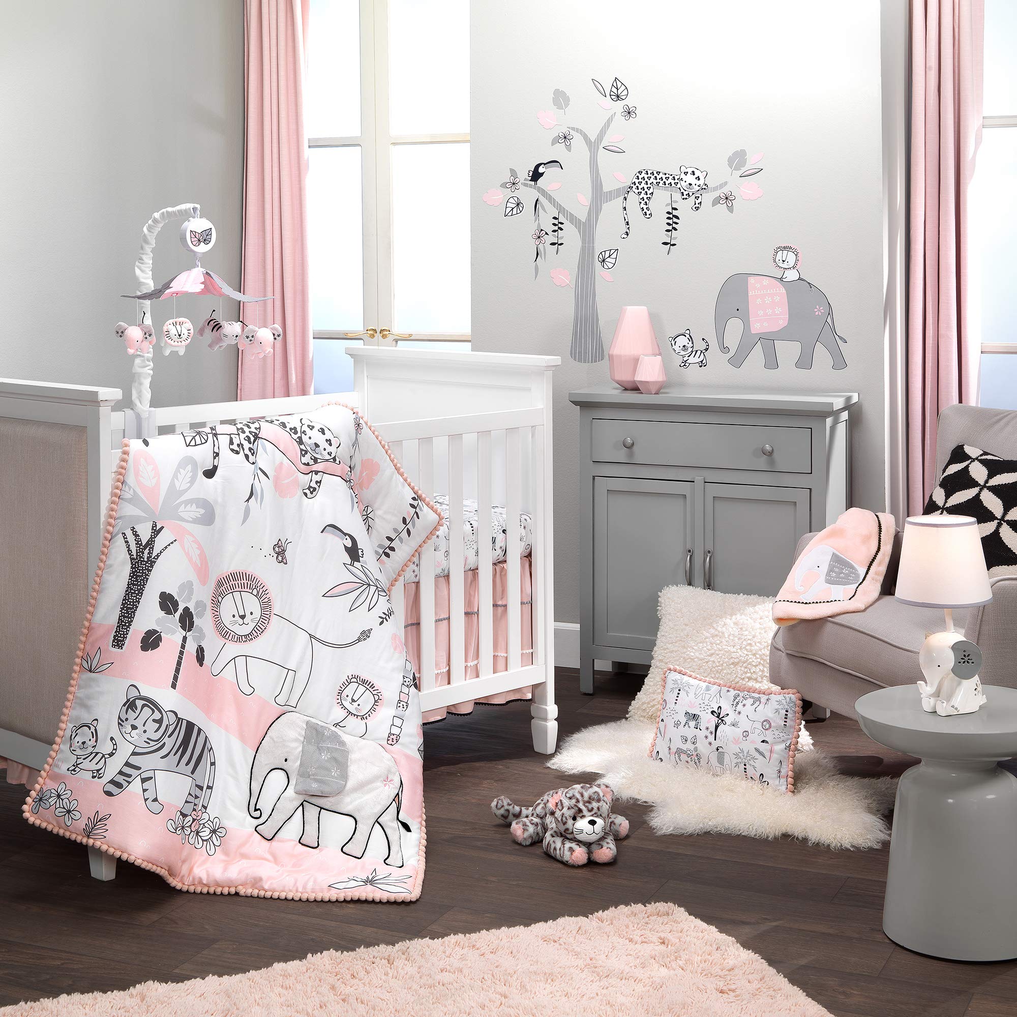 Lambs & Ivy Cleo leopard plush packaging and ready-to-gift presentation.