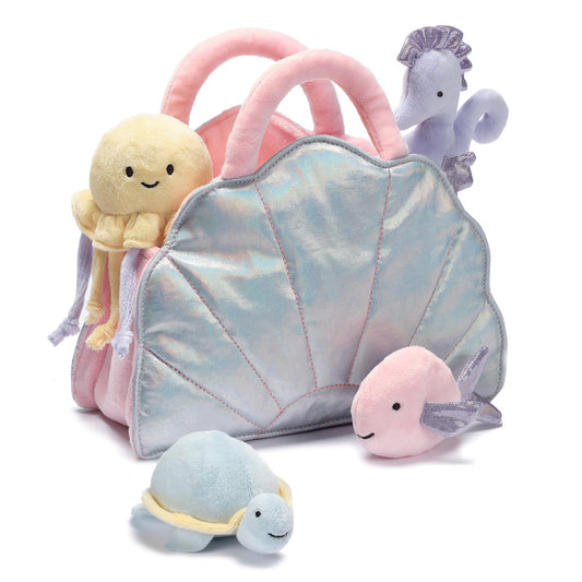 Lambs & Ivy sea turtle plush for soft cuddle playtime