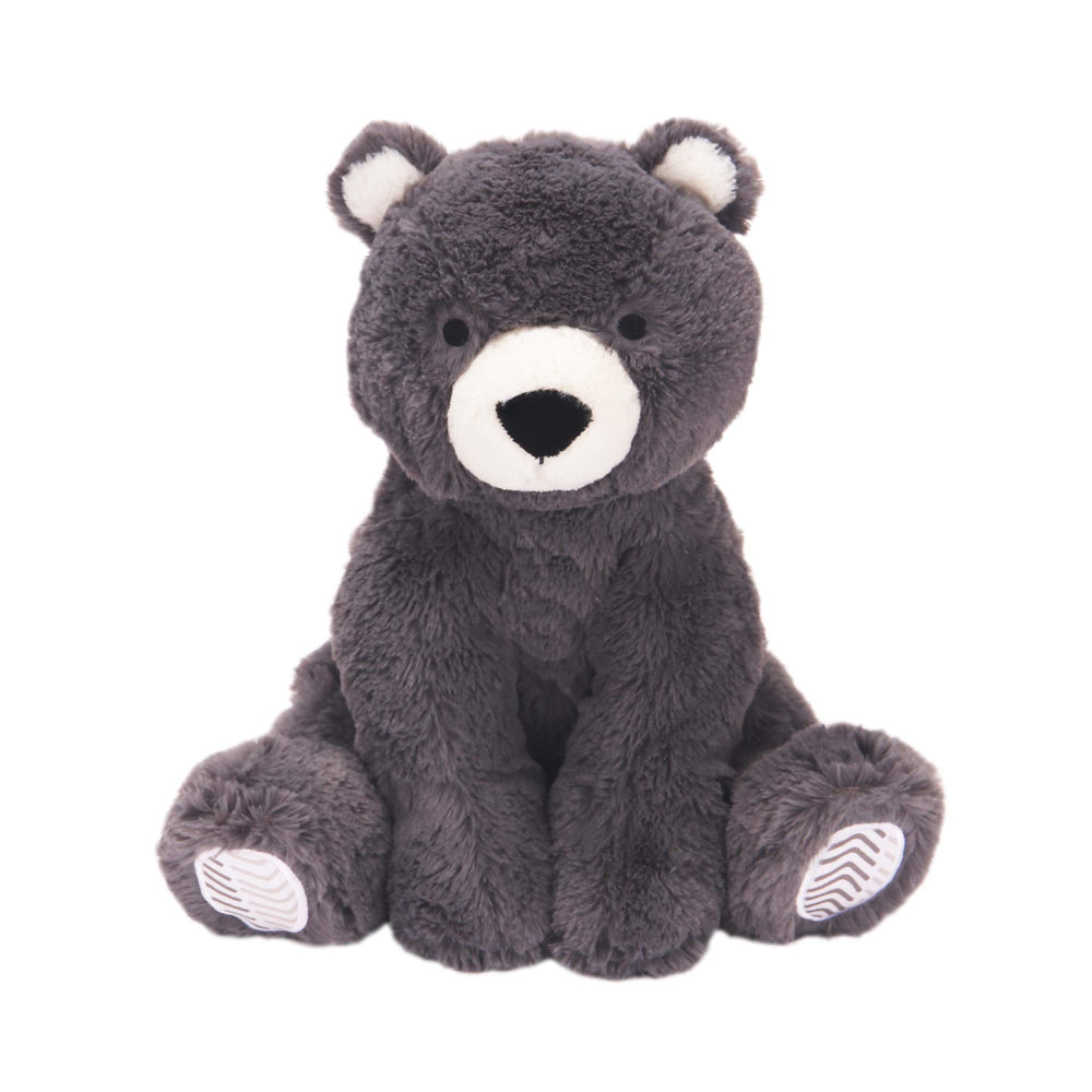 Lambs & Ivy Oscar plush bear face offers soft cuddles for baby.