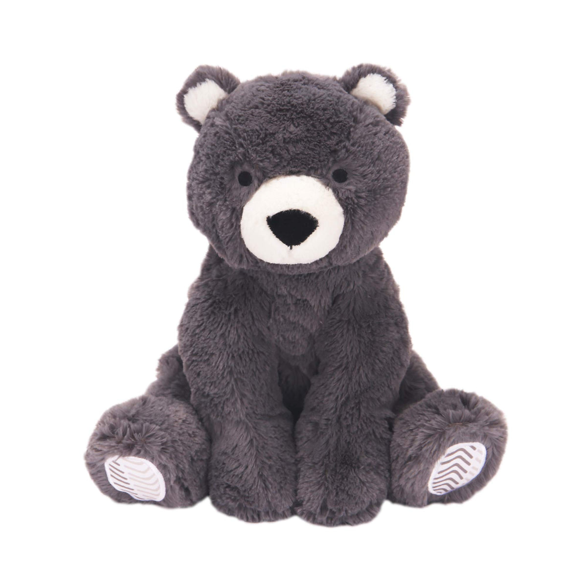 Lambs & Ivy Oscar plush bear face offers soft cuddles for baby.