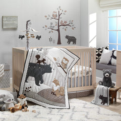 Lambs & Ivy Oscar bear full view ideal baby shower gift vibe.