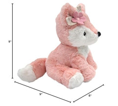 Lambs & Ivy pink fox snuggle pose invites hugs.