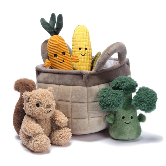 Lambs & Ivy plush broccoli for soft, safe sensory play