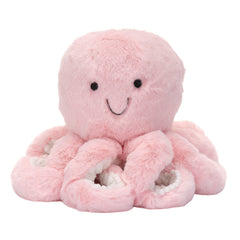 Lambs & Ivy Sea Dreams pink octopus with embroidered eyes and mouth