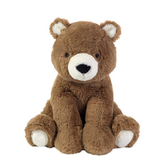 Lambs & Ivy Sierra Sky Brown plush bear, 10 inch cuddle buddy for naps