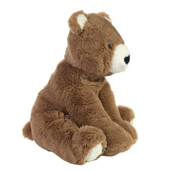 Lambs & Ivy Sierra Sky Brown plush bear soft faux fur for comforting hugs