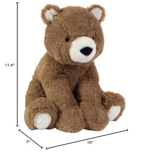 Lambs & Ivy Sierra Sky Brown plush bear travel companion for car rides