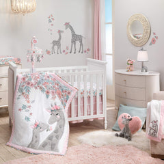 Lambs & Ivy Skylar inner ear detail adds soft texture for sensory play.