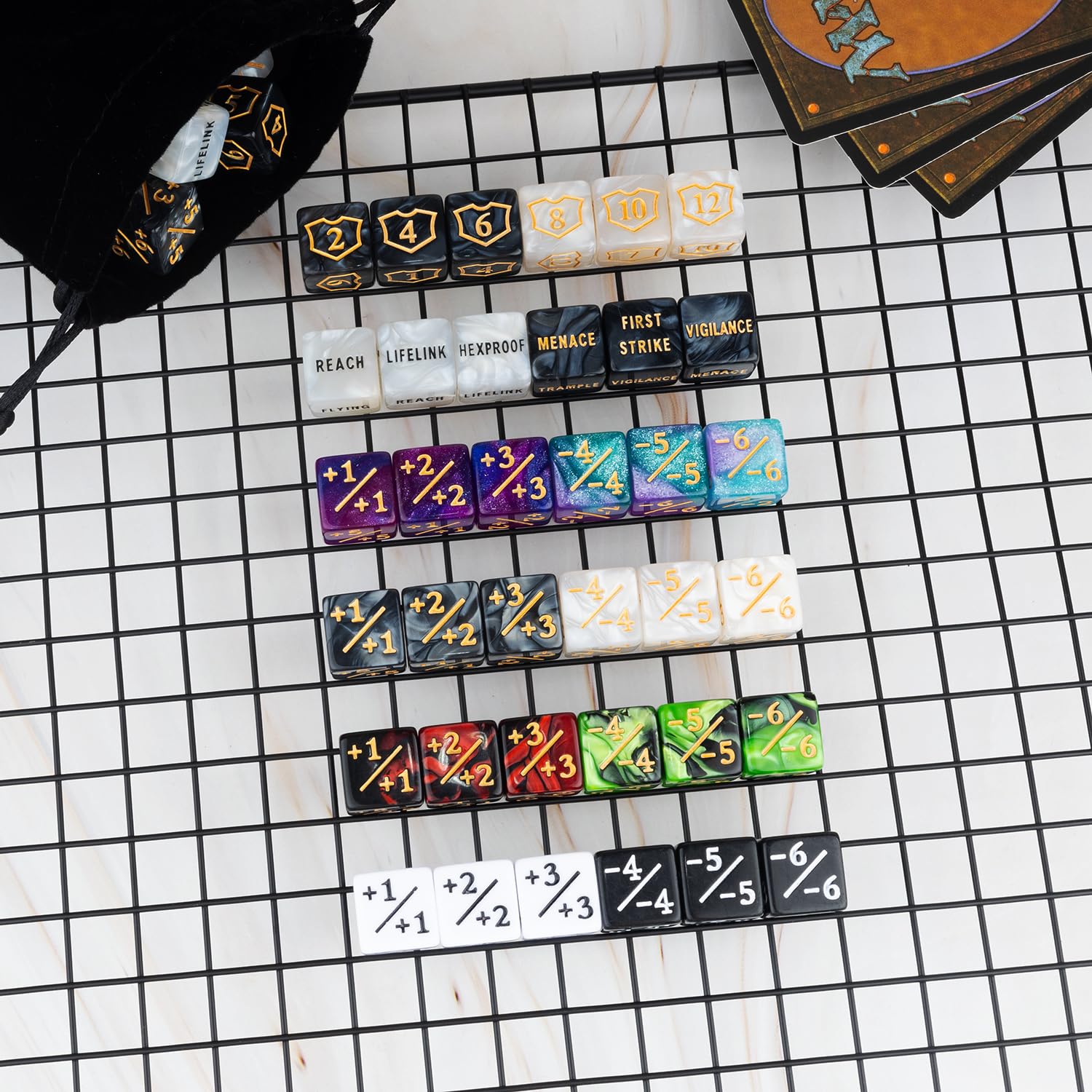 LAMJAM acrylic counters are durable, lightweight, and easy to handle during long gaming sessions.