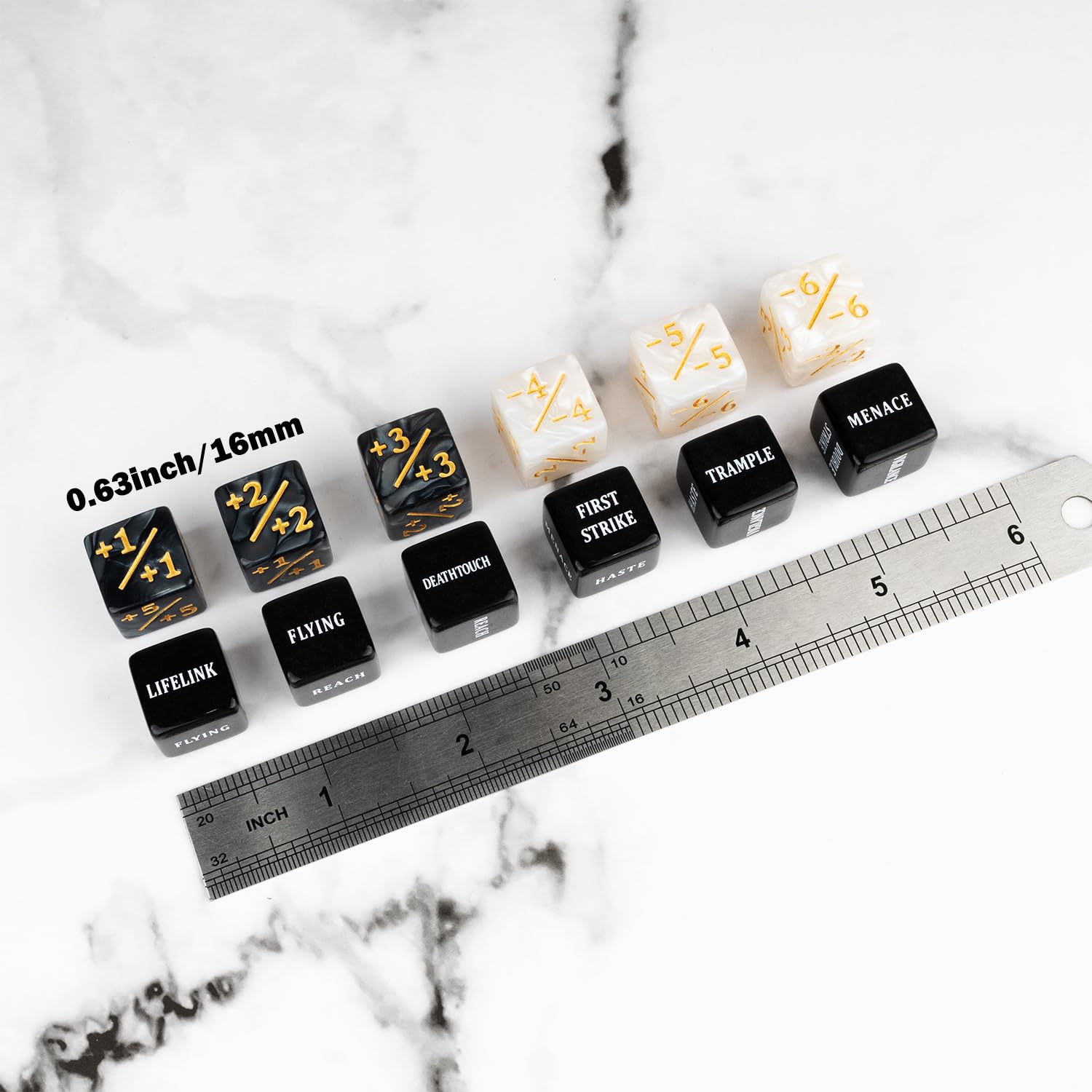LAMJAM MTG dice counters with velvet pouch keep your deck organized.