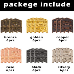 LAMJAM MTG token set in golden highlights Vigilance and First Strike counters with a premium look.