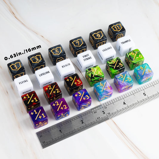 LAMJAM shield dice counters pack for quick life and shield tracking in MTG.