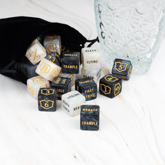 LAMJAM velvet pouch keeps your counters organized and ready for travel.