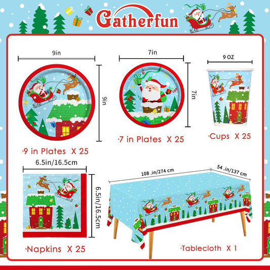 Lamparty Santa napkins six-and-a-half-inch for festive cleanup.