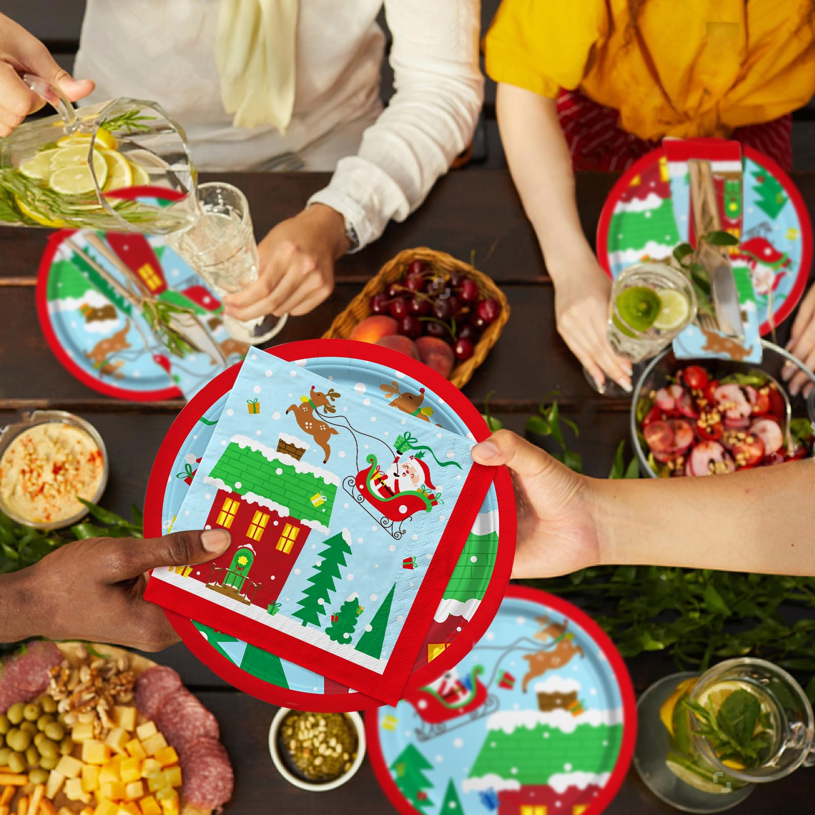 Lamparty waterproof tablecloth 54x108 inches protects surfaces.