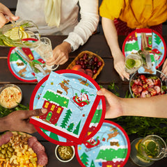 Lamparty waterproof tablecloth 54x108 inches protects surfaces.