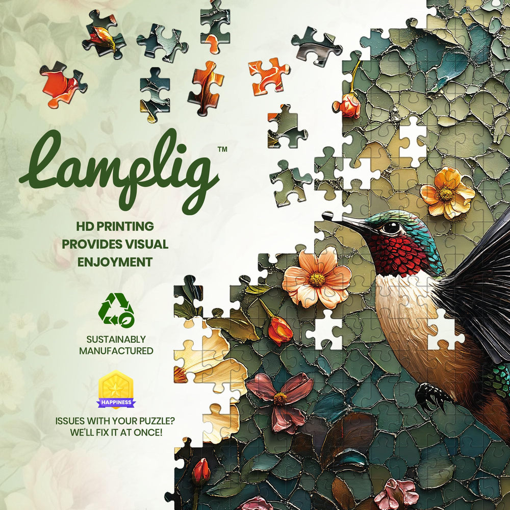 Lamplig family-night puzzle sparks conversation and connection during assembly.