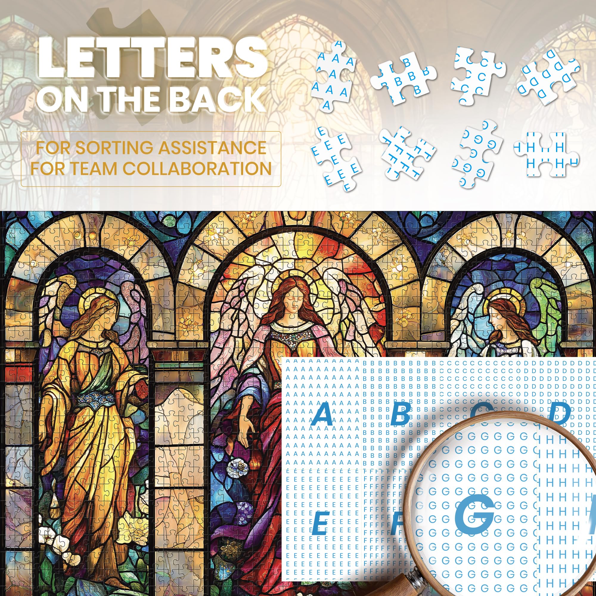Lamplig Holy Mother portrait puzzle captivates with luminous hues for reflection