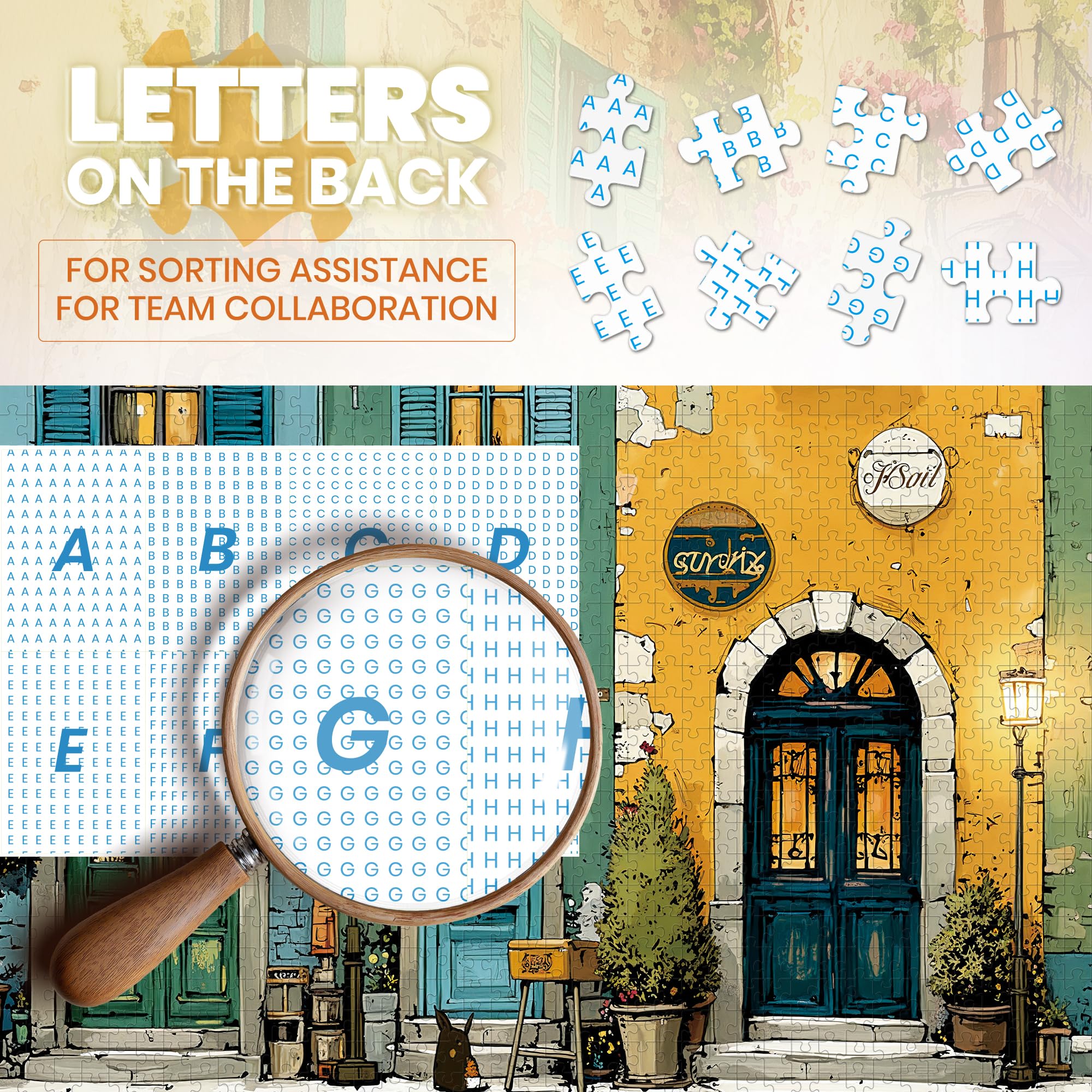 Lamplig italy arch-lit windows puzzle — detailed arches inspire mindful concentration.