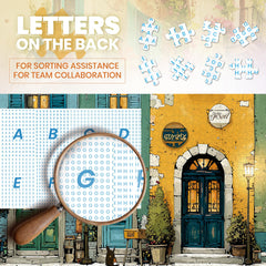 Lamplig italy arch-lit windows puzzle — detailed arches inspire mindful concentration.