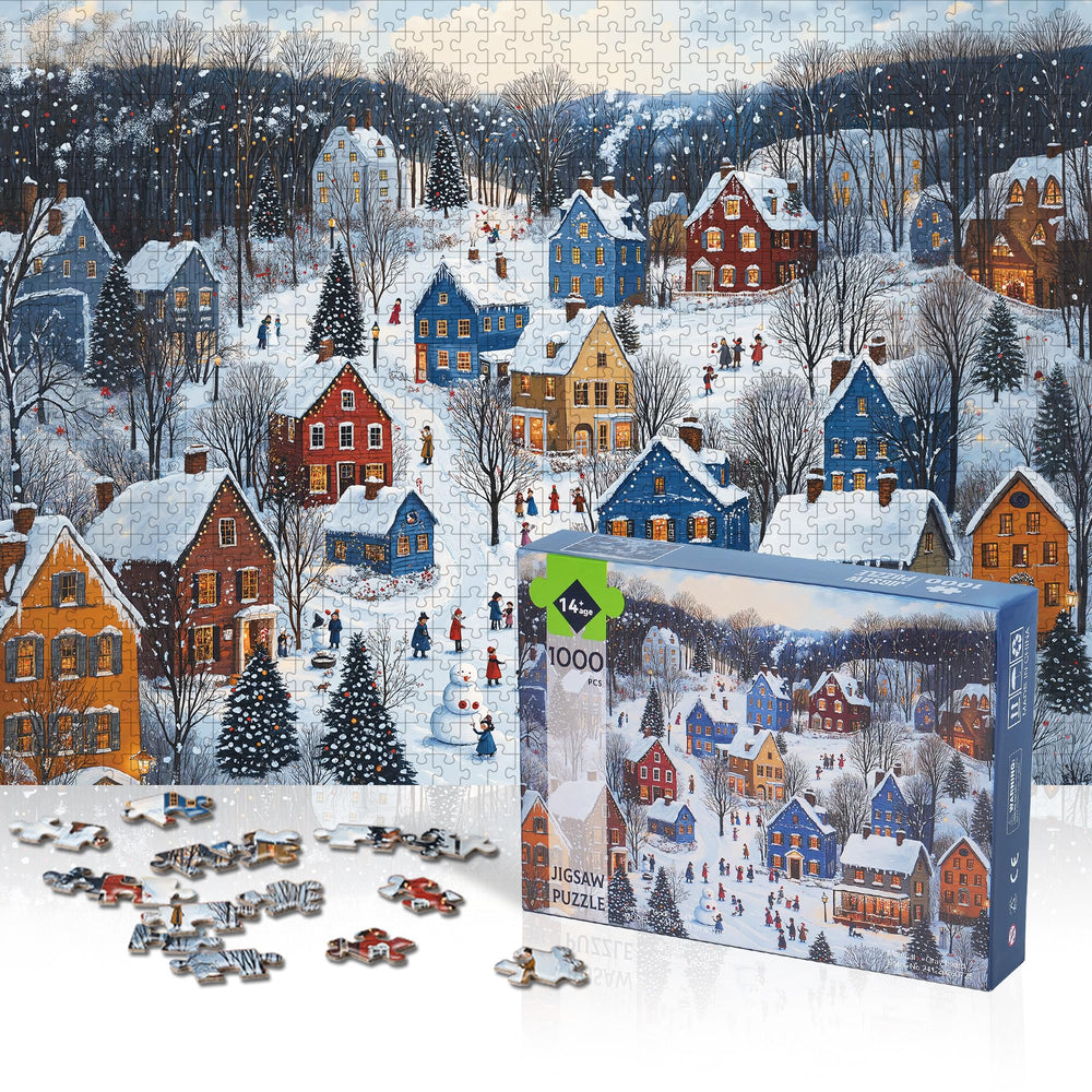 Lamplig puzzle with A-H letter zones aiding group assembly.