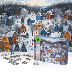Lamplig puzzle with A-H letter zones aiding group assembly.