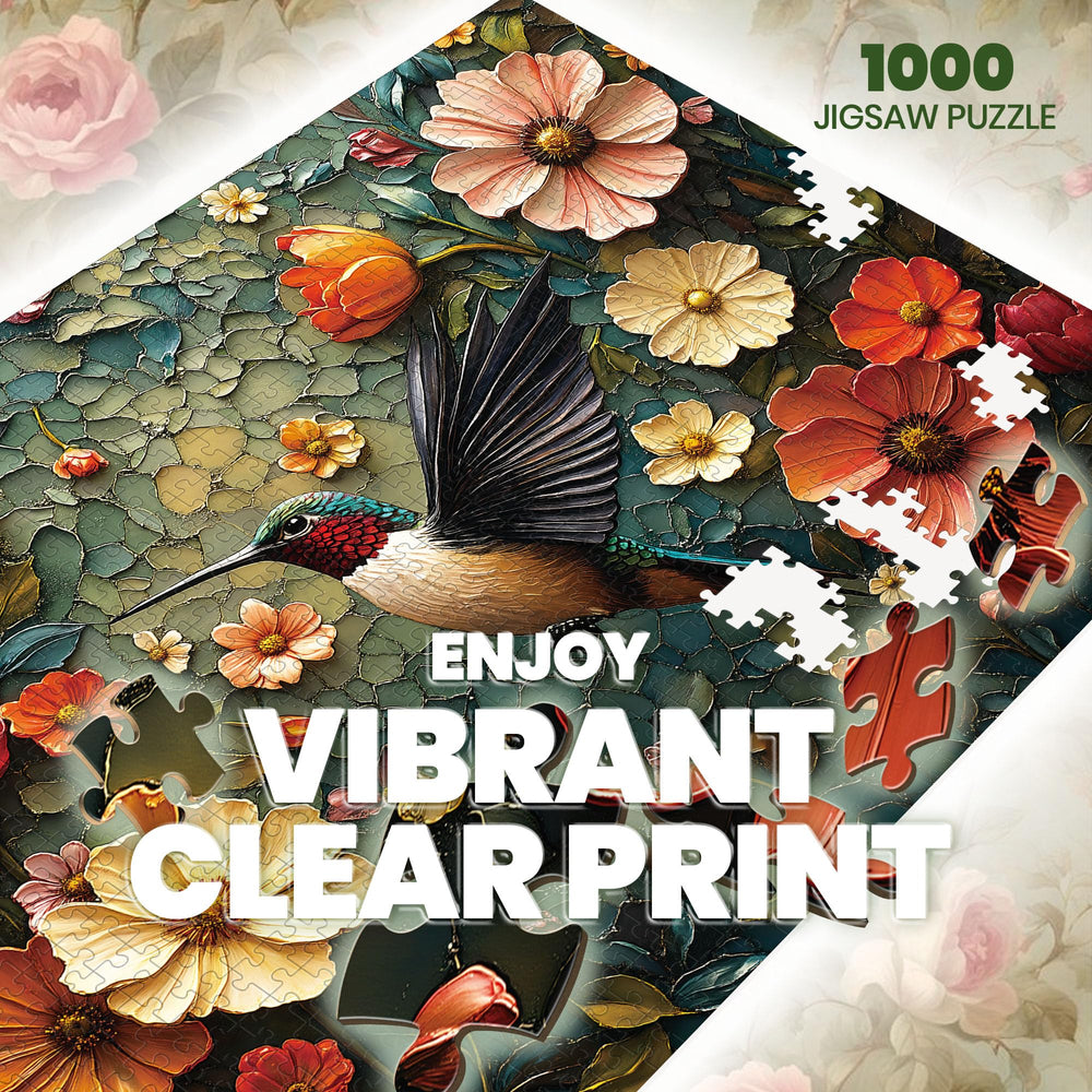 Lamplig vintage puzzle piece detail reveals delicate textures for satisfying matching.