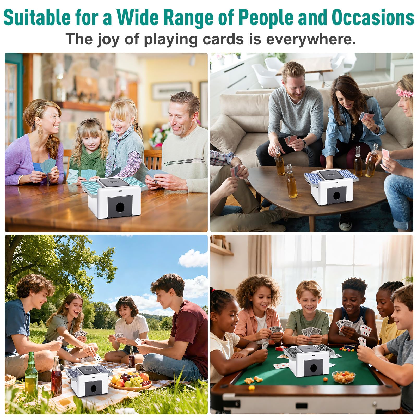 LAMZZP tail design fits varying card sizes for easy use.