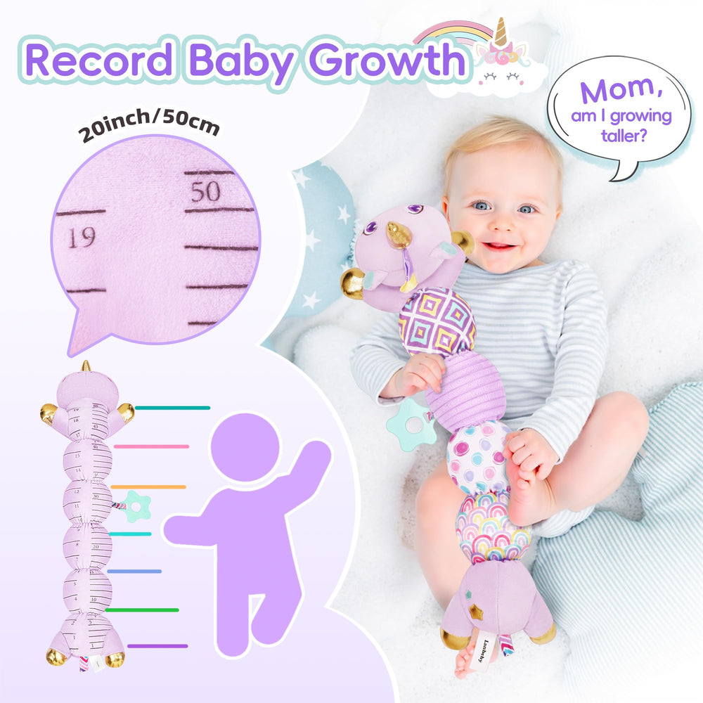 Lanbeby unicorn teething handle is BPA-free and soothing for gums