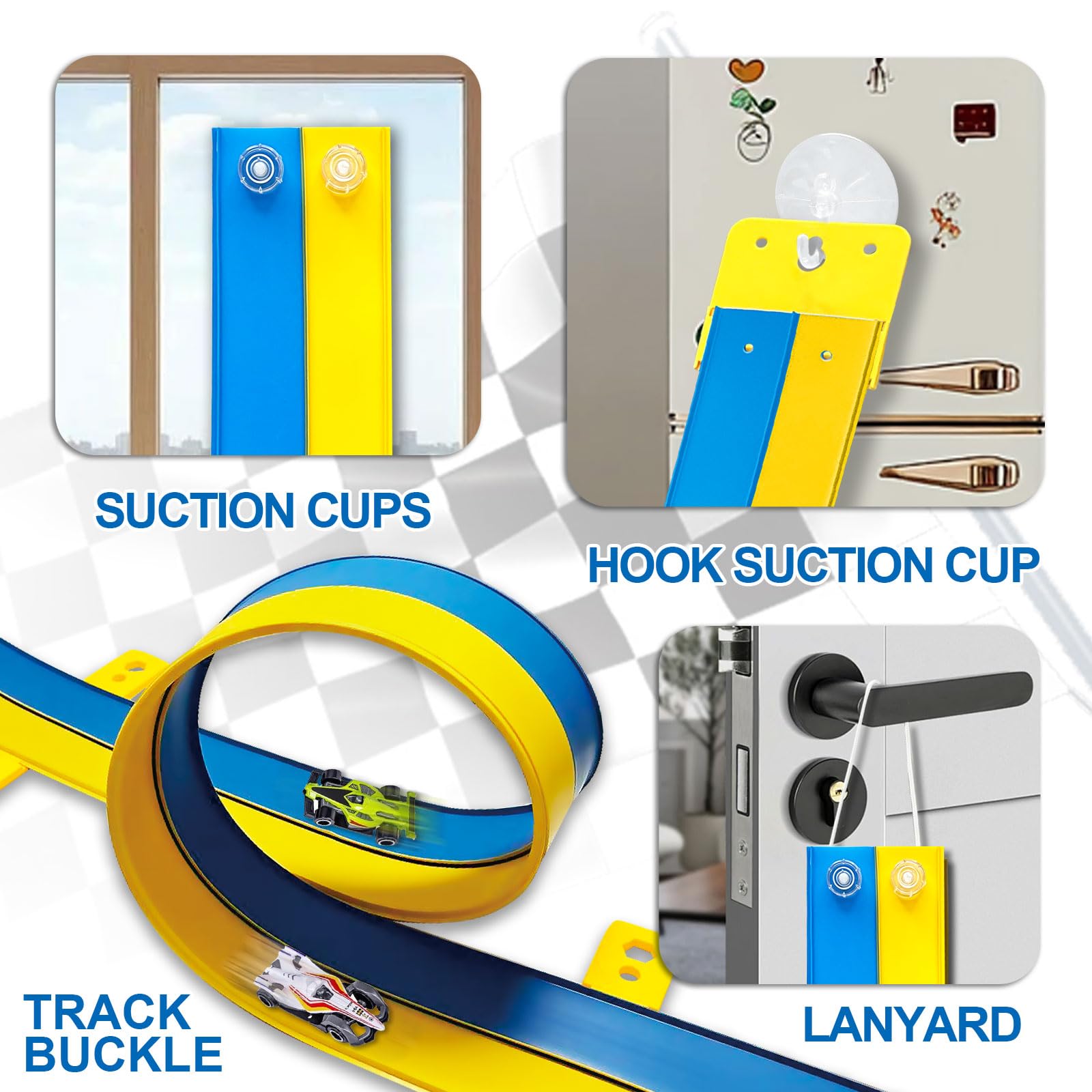 Landhix connectors and ropes enable loops and ramps for creative racing.