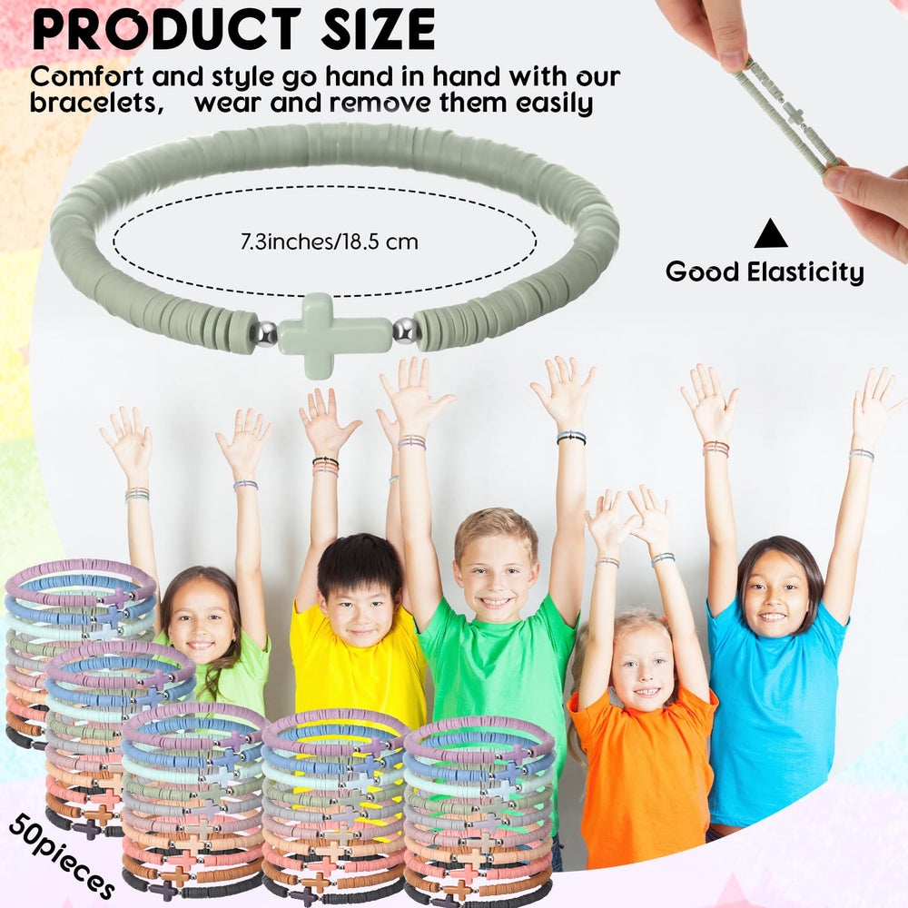 Landical elastic cord wristband demonstrates easy slip-on comfort for all ages.