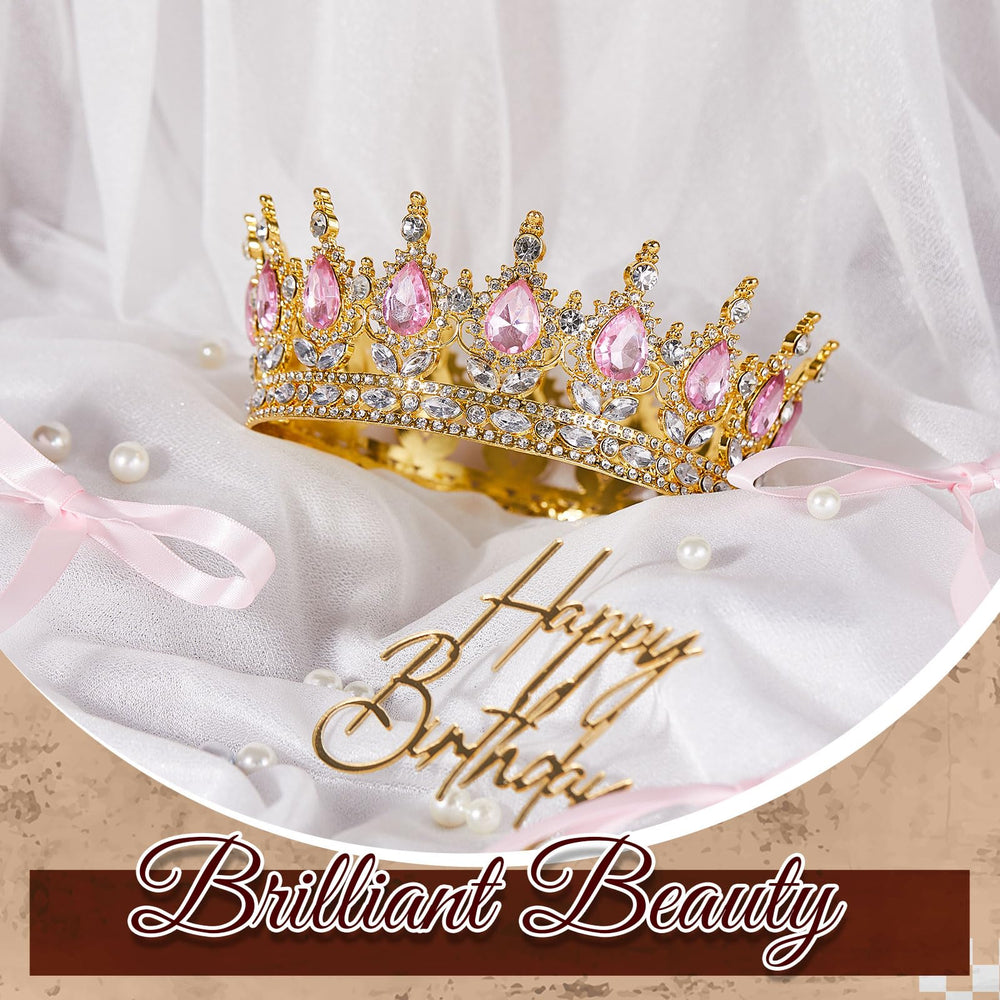 Landical gold birthday sign complements princess toppers beautifully