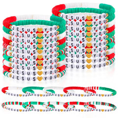 Landical Jesus Loves You bracelet pack in Christmas colors for groups or events