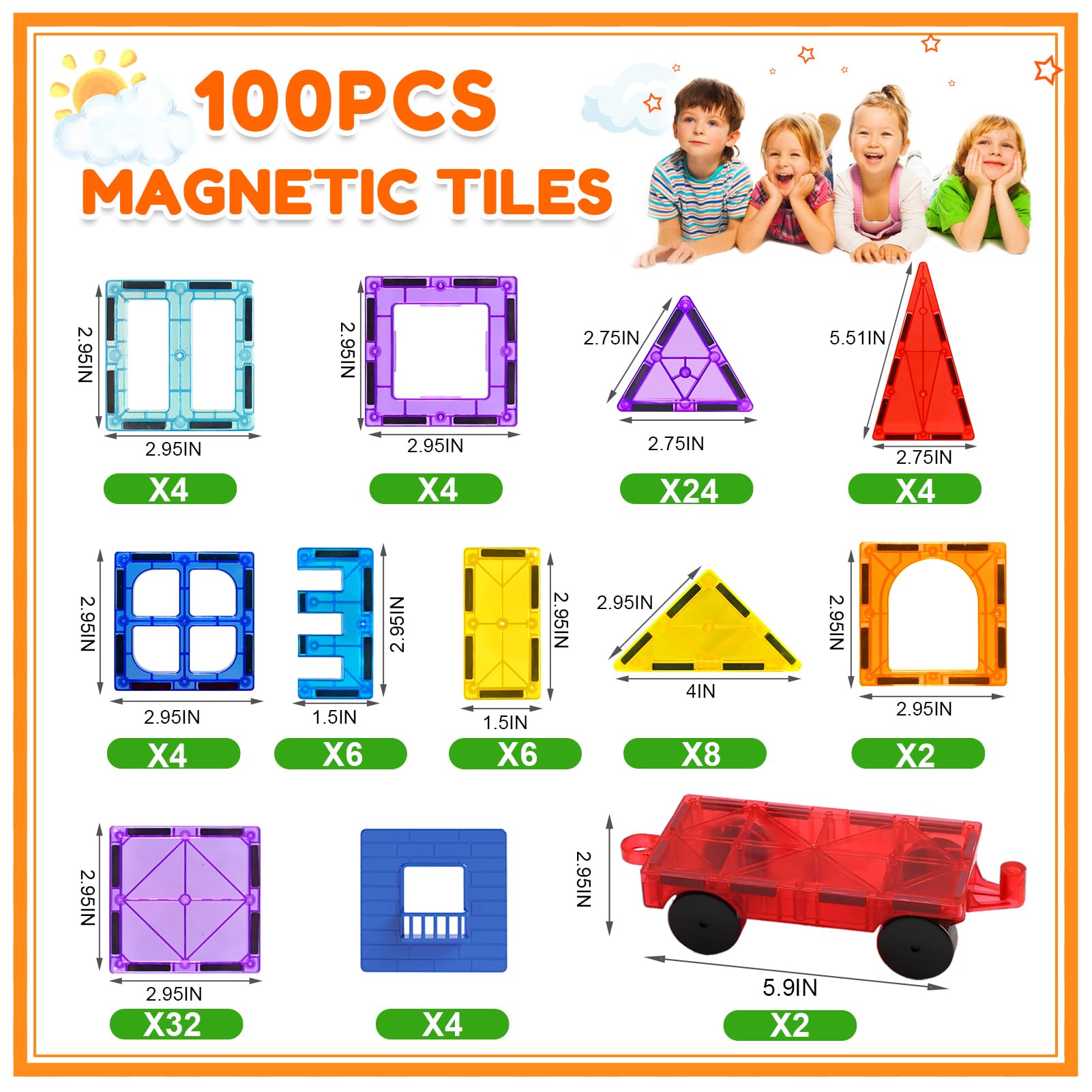 Landtaix kid-friendly magnetic toy promotes imaginative building sessions.