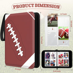 Lanfrom PU leather binder with waterproof cover guards collectibles