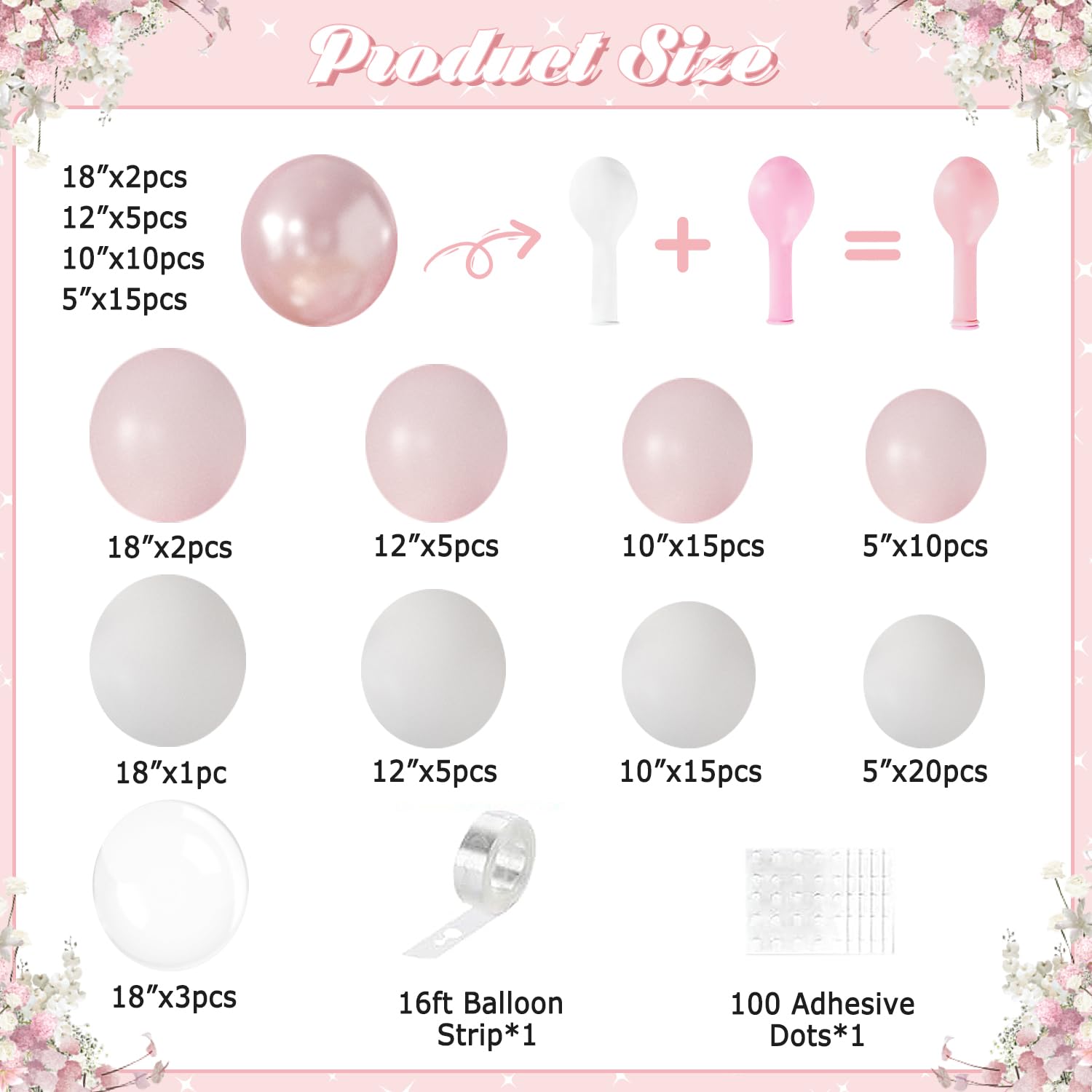 LANGASQUE 12in double-stuffed pink balloon adds bright color to celebrations