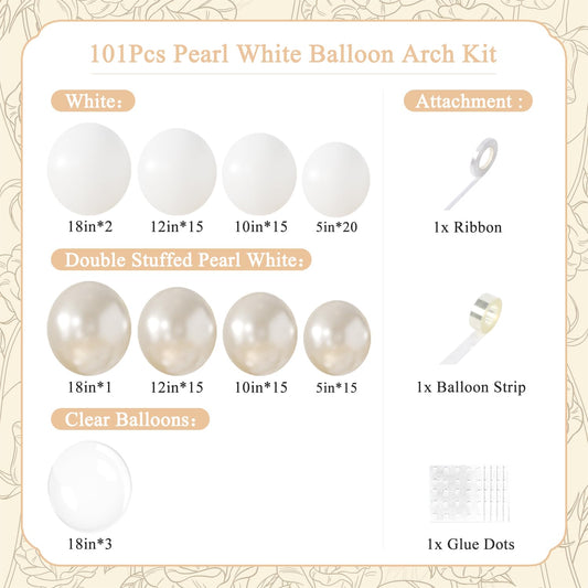Langasque double-stuffed pearl balloons close-up showing durable, premium finish.