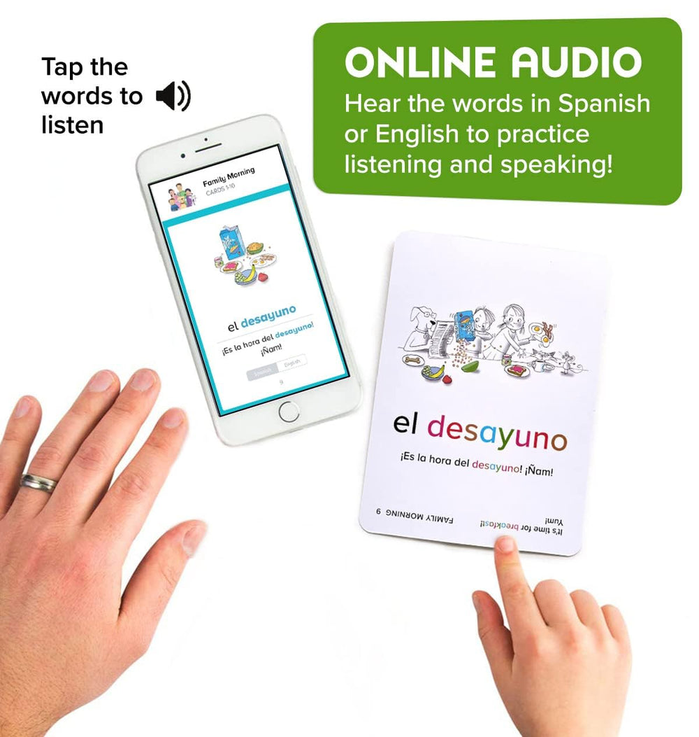 Language Together Spanish flash cards animals introduce common animals with friendly imagery