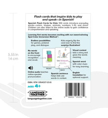 Language Together Spanish flash cards face-body-parts help recognize body terms
