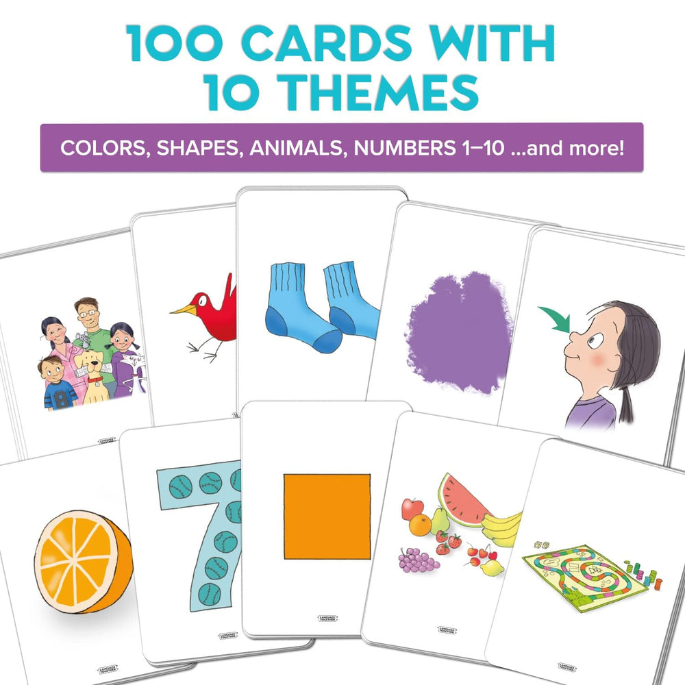 Language Together Spanish flash cards numbers-1-10 support counting during daily activities