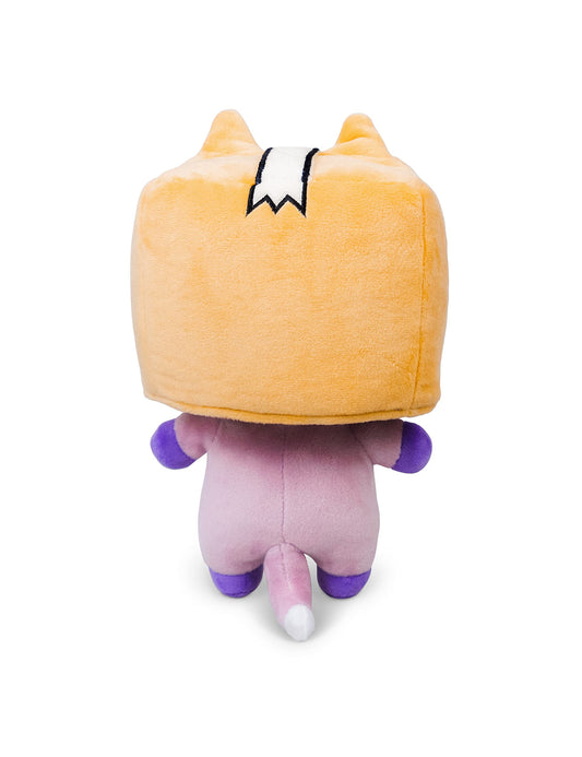 LankyBox Foxy 9-inch plushie, side view, durable stitching for lasting play