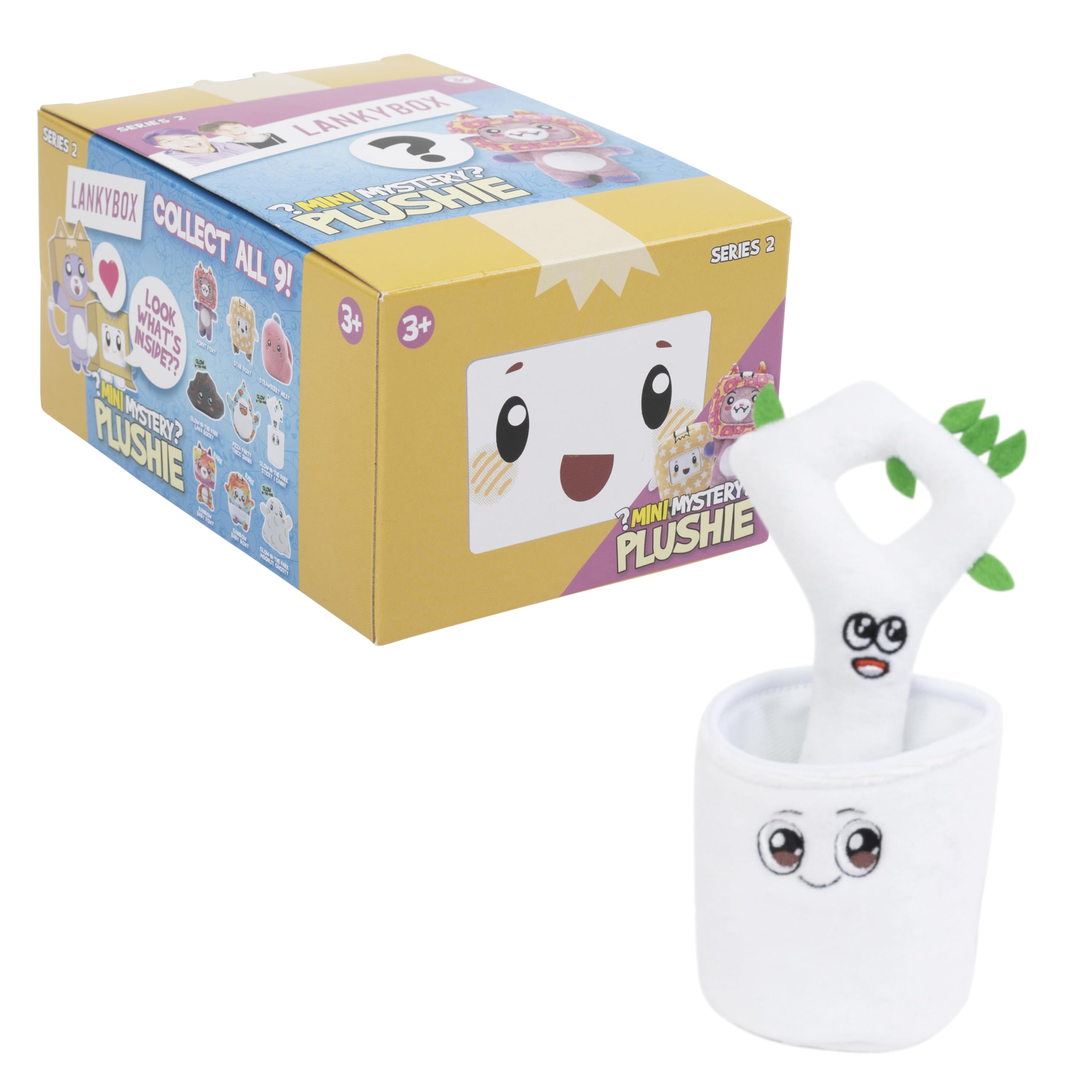 LankyBox mini mystery plush suitable for ages 3+, kid-friendly