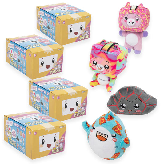 LankyBox mini mystery plush S2-4 Pack front view, soft and collectible for fans